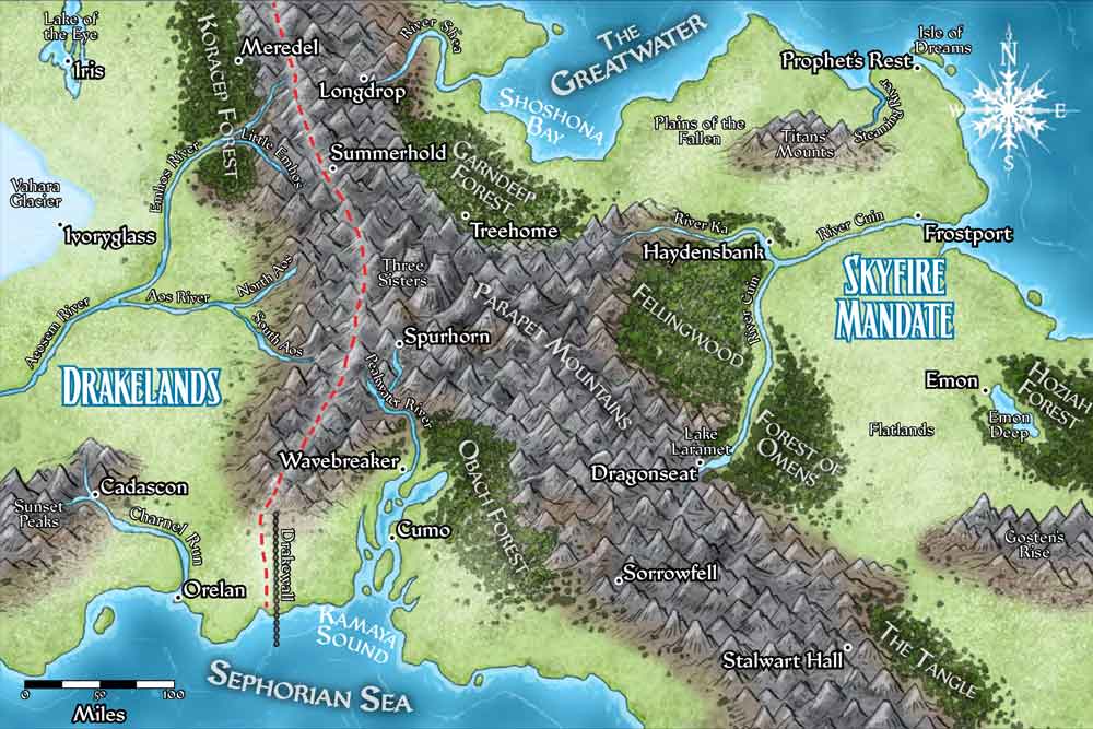 Map of Traxus, our current realm of adventure
